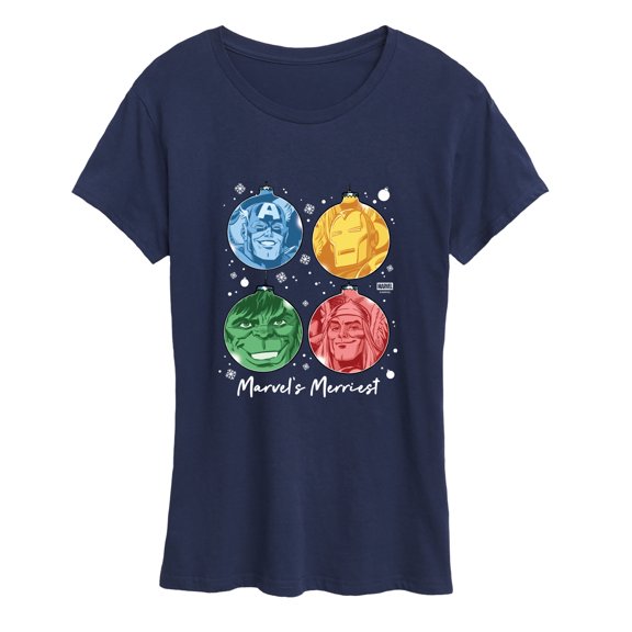 Marvel - Merriest Bulbs Women's Short Sleeve Graphic T-Shirt