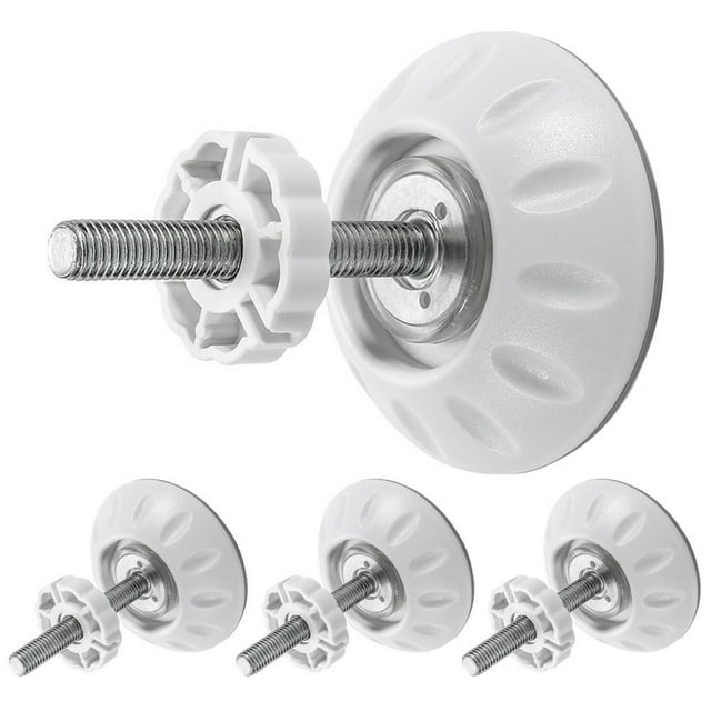 MesaSe 4Pcs Spindle Rods 8mm Extra Long Kids Gate Threaded Spindle Rods Anti-slip Baby Gates Accessory Screw Bolts Kit with Wall Fixer for Pressure Mounted Baby and Pet Safety Gates