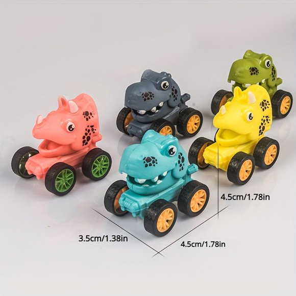 10pcs Mini Dinosaur Pull Back Cars - Cars & Race Cars for Birthday Party Favors, Pinata Fillers, Treat Bag, Christmas, Halloween Gifts with Inertial Toy Function