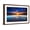 Brown Frame, variant on Art.com Sunset over the Channel Islands, Ventura, California, USA Stretched Canvas Print Wall Art by Russ Bishop, 18" x 12"