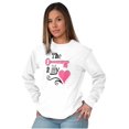 thumbnail image 3 of The Key To My Heart Valentines Day Women's Long Sleeve T Shirt Brisco Brands S, 3 of 6