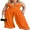 Orange, variant on Jumpsuits For Women Gold Ring Spaghetti Strap Cut-Out Waist Backless Wide Leg Jumpsuit Elegant Party Womens Rompers Black-L