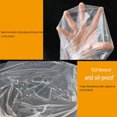 thumbnail image 6 of Disposable Plastic Aprons, 100 Pack Clear Sleeveless Kitchen Aprons 60x95 Cm, Heavy-duty Waterproof & Tear-resistant for Easy Cleanup, Ideal for Family Cooking, Baking and Holiday Meal Prep, 6 of 7