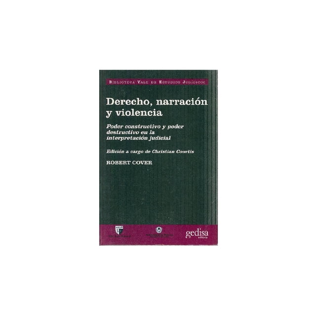 Derecho narración y violencia Gedisa 9788474327151