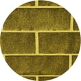 thumbnail image 1 of Ahgly Company Machine Washable Indoor Round Transitional Orange Gold Area Rugs, 7' Round, 1 of 7