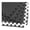 Black, variant on Gym Floor Mats 100 sq ft - 24x24 inch Interlocking Foam Tiles, 3/8 inch Thick - Steel Pattern Black - Home Gym, Workout Room, Garage, Play Area