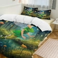 thumbnail image 6 of Tinker Bell Three Piece Bedding Set 86"x70" Tinkerbell Bed Sheet and 2 Pillowcases Gifts for Girls Boys Teens, 6 of 7