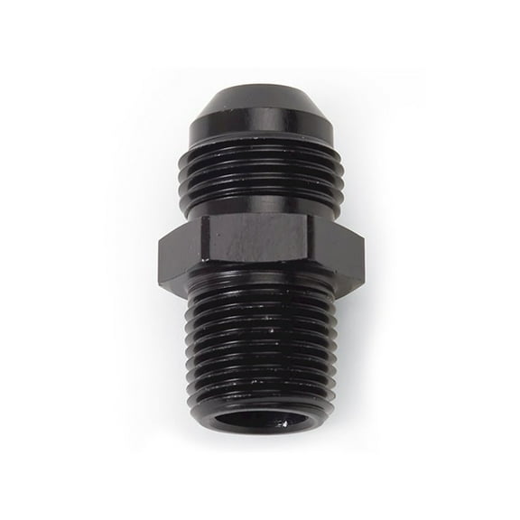 Russell Performance -10 AN to 3/8in NPT Straight Flare to Pipe (Black)