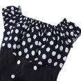 thumbnail image 3 of LOVZFMLL Dresses Women's Retro Style Waistband Polka Patchwork Large Hem Dress, 3 of 8