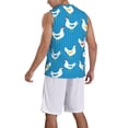 thumbnail image 2 of Naloa Cartoon Chicken Basketball Jersey Reversible Men's Mesh Athletic Sports Shirts Training Practice S-4XLMedium, 2 of 6