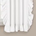 thumbnail image 3 of Lush Decor Reyna - Juego de Paneles de Cortina de Ventana con Volantes, par, 54 Pulgadas de Ancho x 63 Pulgadas de Largo, Blanco, Juego de Cortinas fluidas, Cortinas románticas con Volantes para, 3 of 15