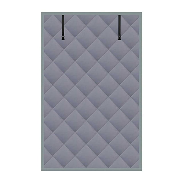 Thermal Window Cover, Insulated Drape, Quilted Shade with Buckle Straps, Three-Layer Insulation for Winter Cold Protection, Heat Preservation, Energy Saving, Indoor Use
