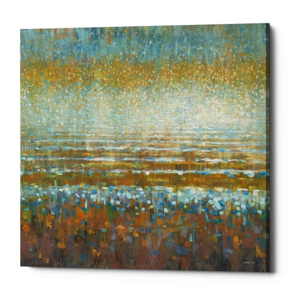 Epic Graffiti  "Rains Over the Lake Light" by Danhui Nai, Giclee Canvas Wall Art - 37" x 37"