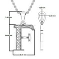 thumbnail image 4 of Dazzlingrock Collection 0.10 Carat (ctw) Round White Diamond Fancy Letter 'F' Initial Pendant 1/10 CT, 10K White Gold, 4 of 6