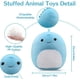 thumbnail image 4 of Muñeca de peluche con forma de dinosaurio HUOGUO, de peluche, color azul, 4 of 5