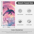 thumbnail image 5 of Personalized Custom Beach Towel - Microfiber Pool Swim Travel Large Soft Customized Name Towel (30"x60"), 5 of 8