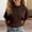 Brown, variant on Girls Korean Style Loose Fit Crewneck Short Sleeve T-Shirt Casual Basic Summer Top Versatile Solid Color Blouse Short Sleeve Shirt for Girls Tees Kids Tshirts Clothes Summer Tops T-Shirt
