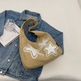 thumbnail image 2 of Bolso bandolera de lona con estampado de estrellas, bolso para axilas para mujeres y niñas, 2 of 8