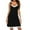 Black, variant on Short Nightgown for Women Chemise Sleep Shirt Lightweight Summer Breathable Mini Night Dress Sleepwear