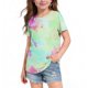 thumbnail image 4 of Camisetas de Cuello de Tripulación de Manga Corta para Mujeres Camiseta Impresa Inspirada en Acuarela para Niños de Edades 8-14, 4 of 5