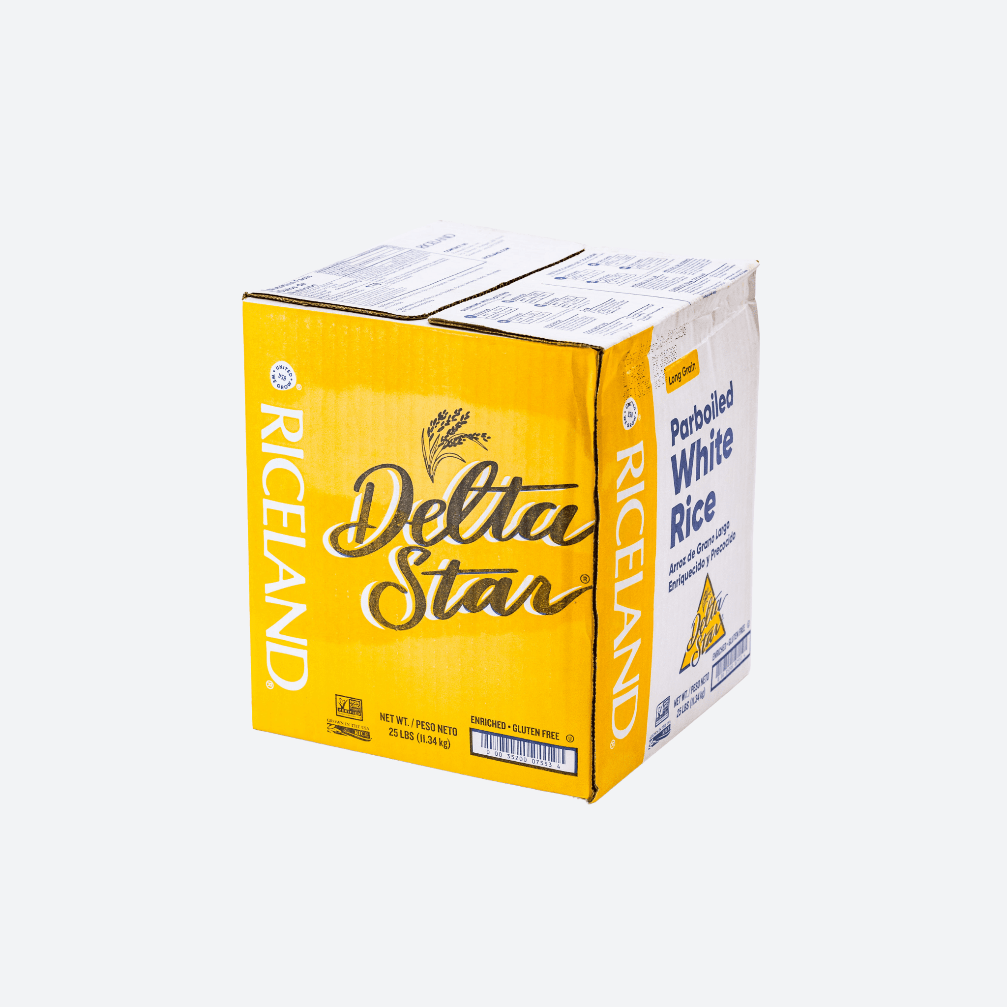 Delta Star Parboiled Rice 25 lbs Enriched And Long Grain (11.3 Kg)