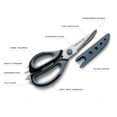 thumbnail image 4 of Schmidt Brothers Cutlery 8.5 in. Multi-Functional Stainless Steel Kitchen Shears, Black, 4 of 13