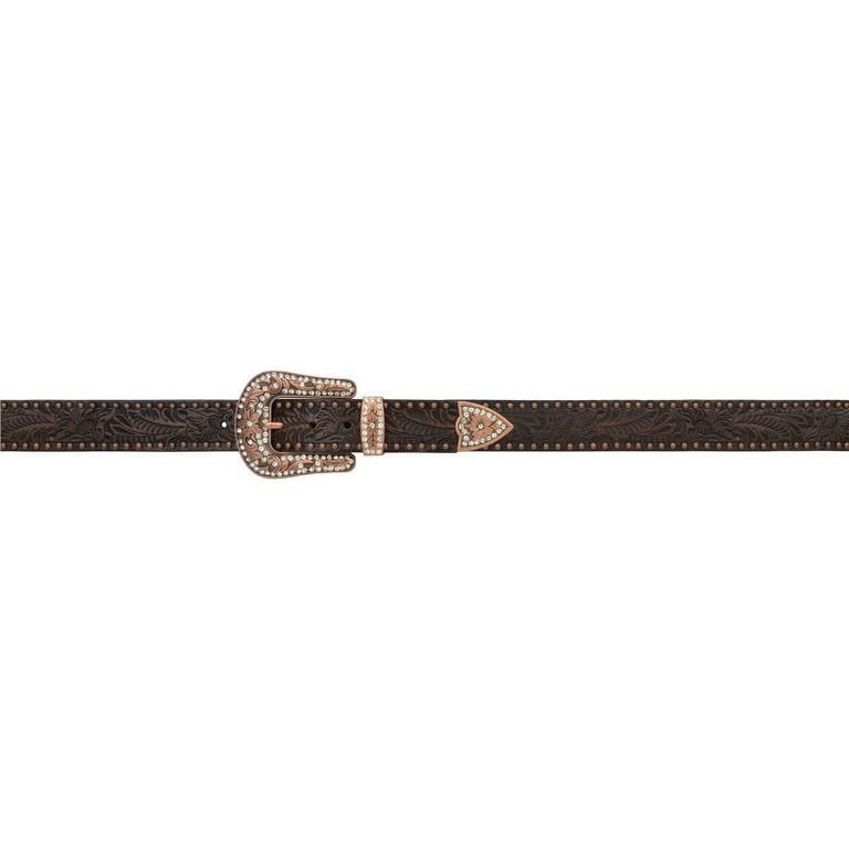 Angel Ranch Womens Angel Ranch 1 1/2 Floral withAccents Belt  display picture 2