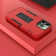 thumbnail image 6 of iPhone 12 Pro 2020 Case with Built-in Kickstand, Allytech Hard PC + Soft TPU Dual Layer Shockproof Anti-Slip Supports Magnetic Car Mount Anti-Scratch Cover for iPhone 12 Pro 6.1", Red+Black, 6 of 6