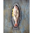 thumbnail image 4 of Parrilla y Bandeja de Hierro Fundido Outset Negro para Servir Pescado, 4 of 5