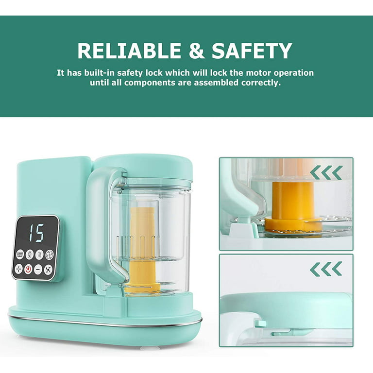 Thunderstorm disinfectant cuisine Baby Food Maker 7 in 1 Baby Food Processor Multi-Function Steamer Grinder  Blender,Make Organic Food for Infants and Toddlers,BPA Free, Self  Cleans,Auto Shut-Off,Touch Screen Control - Walmart.com