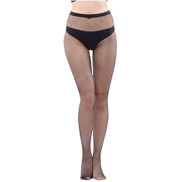Calcetines de moda para mujer, de colores, con perforaciones, súper elásticos, de red de pesca, de malla densa, de seda.