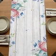 thumbnail image 5 of Table Runners 72 Inches Long Dress Scarves, Bunny Easter Farmhouse Kitchen Table Runner, Coffee Tablerunners, Eucalyptus Leaves Spring Floral Eggs Wooden 16x72 Inch, 5 of 9