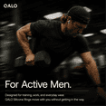 thumbnail image 4 of QALO Classic Silicone Rings for Men, Ultra-Tough and Sturdy Ring, Size 10, Black, 4 of 7