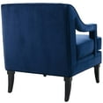 thumbnail image 3 of Modway Concur Button Tufted Performance Velvet Armchair in Navy, 3 of 4