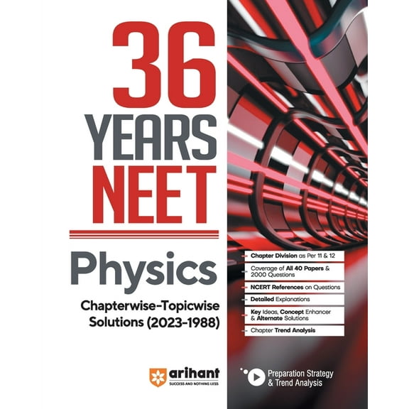36 Years' Chapterwise Topicwise Solutions NEET Physics 1988-2023, (Paperback)