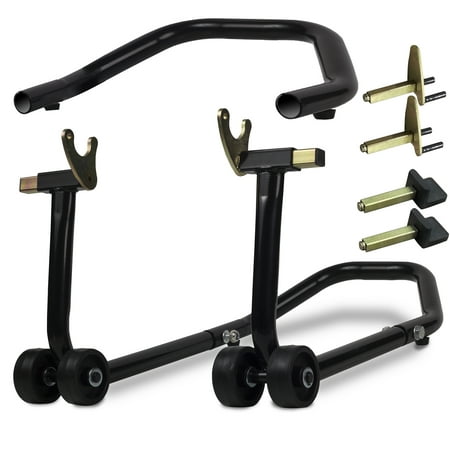 OxGord All-in-One Universal Motorcycle Stand Lift Kit for Front or Rear Large/Small