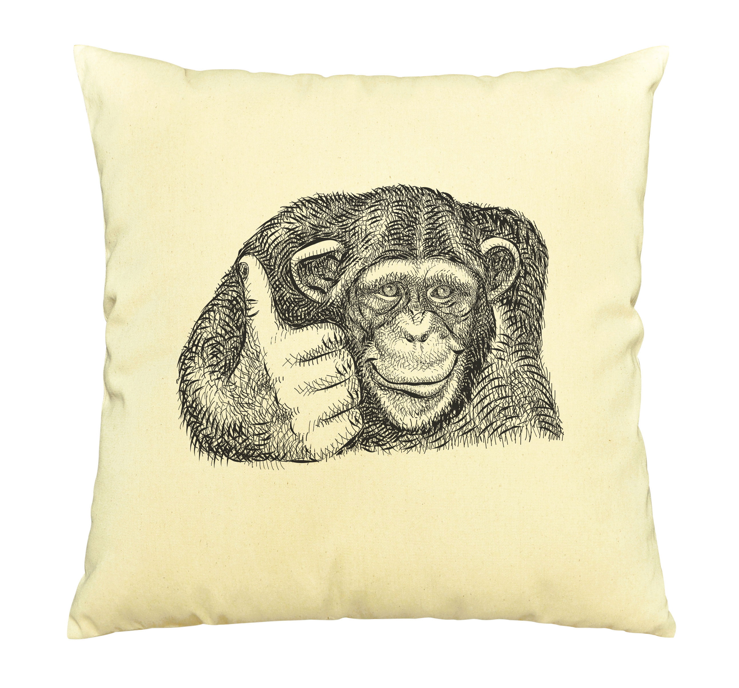 DESIGNS Gorilla Pillow Cover Monkey Sitting and Thoughtful Look A Glass of  Beer Pillow Cases for Home Sofa Couch - AliExpress