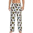thumbnail image 2 of Kdxio Bulldog Sunglasses Face Print Men's Sleep Pajama Pant Lounge Pants with Pockets, 2 of 8