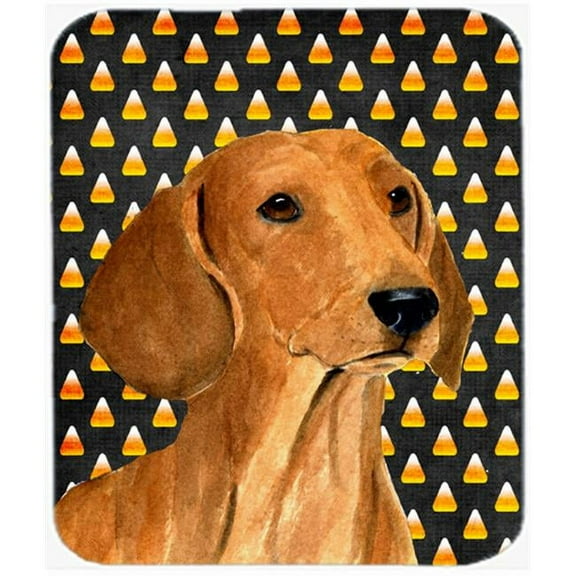 Dachshund Candy Corn Halloween Portrait Mouse Pad, Hot Pad Or Trivet