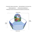 thumbnail image 5 of 1pc Blue Cartoon Dinosaur Pattern Ball Pit (balls Not Included), 5 of 5