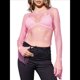 thumbnail image 2 of Tops de Larga con de Diamantes de Imitación para Mujer, Camisetas de Transparente con Cristales y Conjuntos de Red Rosa L, 2 of 7