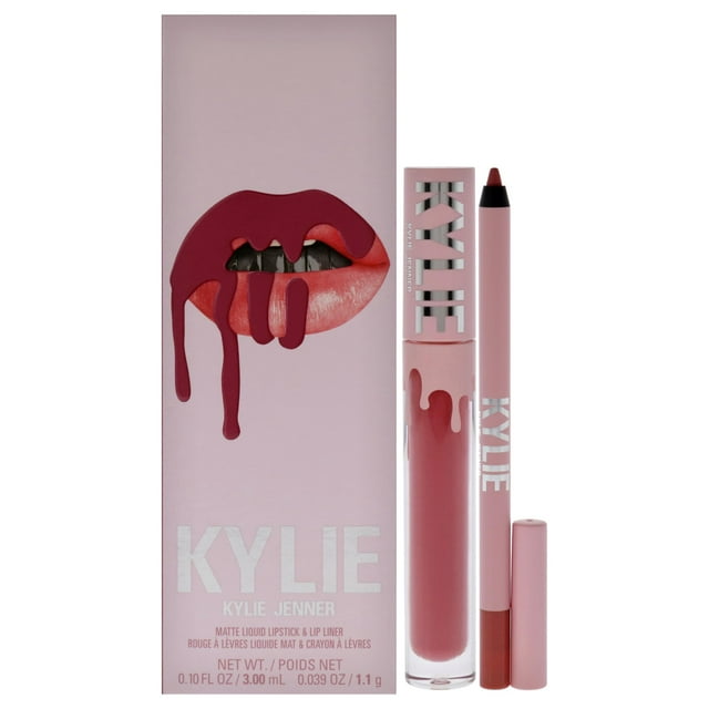 Set de pintalabios Kylie Cosmetics, lápiz labial líquido mate y delineador de labios