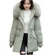 thumbnail image 5 of Chaquetas y abrigos casuales con capucha y manga larga para mujer, abrigo con bolsillo y cremallera, chaqueta larga de invierno de algodón con plumón y manga larga para mujer, 5 of 6