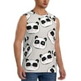 thumbnail image 2 of Daiia Cute Panda Printed Men's Tank Tops,Casual Soft Sleeveless Gym Muscle Shirts Bodybuilding Tee-Medium, 2 of 8