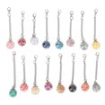 thumbnail image 3 of 50 borlas de bolas de cristal transparente para hacer joyas de bricolaje, cuentas de dijes de moda perfectas para collares, pulseras y aretes, 3 of 8