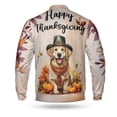 thumbnail image 2 of Happy Thanksgiving Golden Retriever Welcome Thankful Fall Autumn Pumpkin All Over Print 3D Baseball Jacket Goldens Dog Lover Gifts Idea Bomber Jacket Softball - 02021, 2 of 6