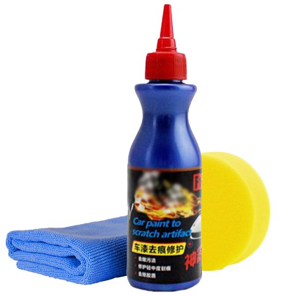 Kilougeis Clearance Scratch Wax for Car 2024 NEW Car Scratch Remover Kit for Vehicles | 3.5 Oz Kit with Wipe & Sponge 100ml