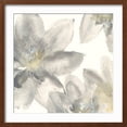 thumbnail image 2 of Art.com Gray and Silver Flowers I Art Print by Chris Paschke, Brown Frame Wall Art, 21" x 21", 2 of 5