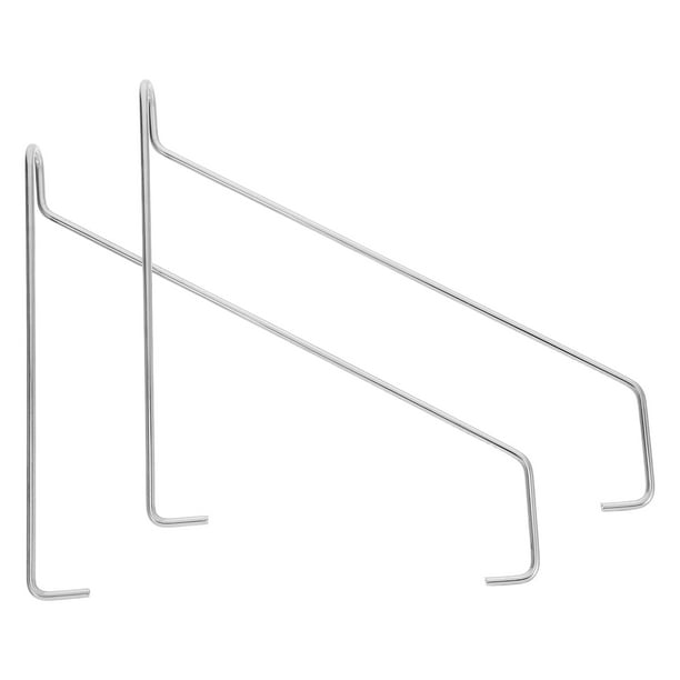 2 soportes metálicos resistentes para estantes, soporte flotante de pared de acero inoxidable, práctico y decorativo