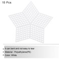 thumbnail image 4 of Uxcell 15Pcs Plastic Mesh Canvas Sheet 6 Count 7.5 cm/ 3 inch White Pentagram Blank Canvas for Embroidery, 4 of 6